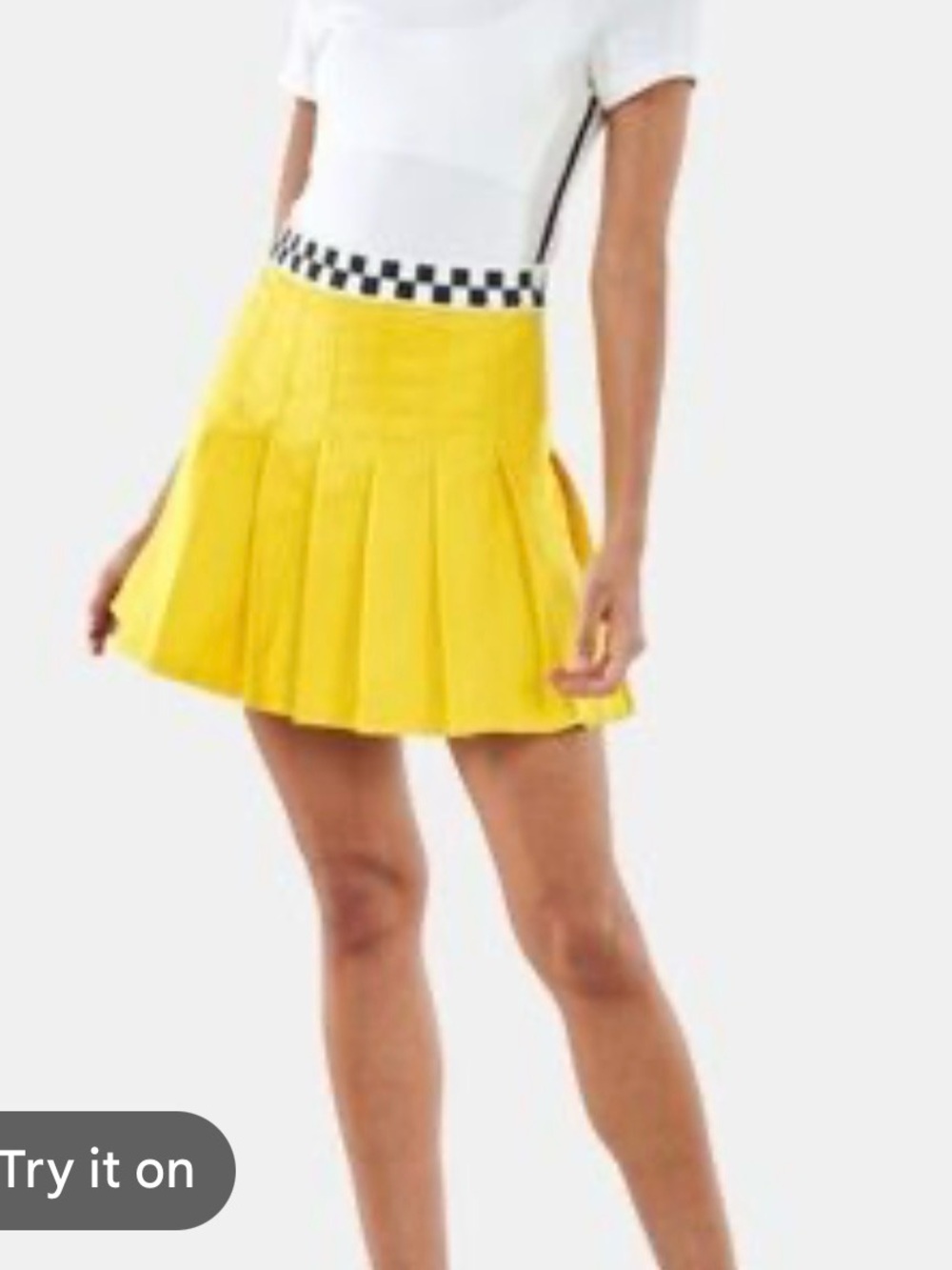 Vans Pleated Skater Skirt X Tierra Yellow NWT